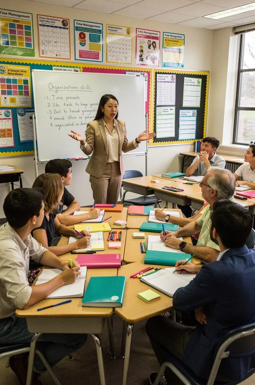 Daily task reflection using journals for organization