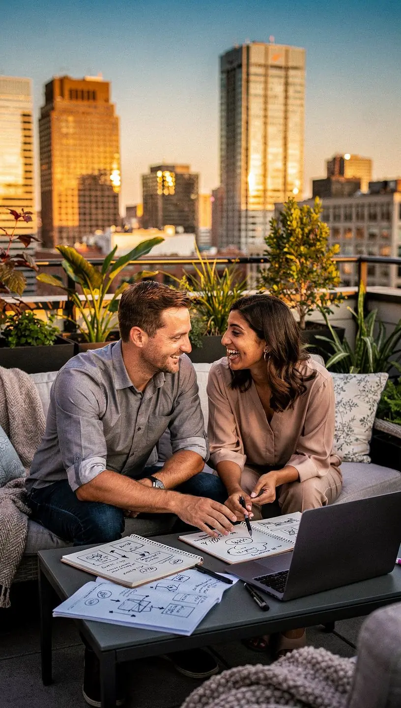 Professional business solutions illustration